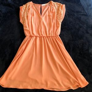 Lush Peach Dress Size M
